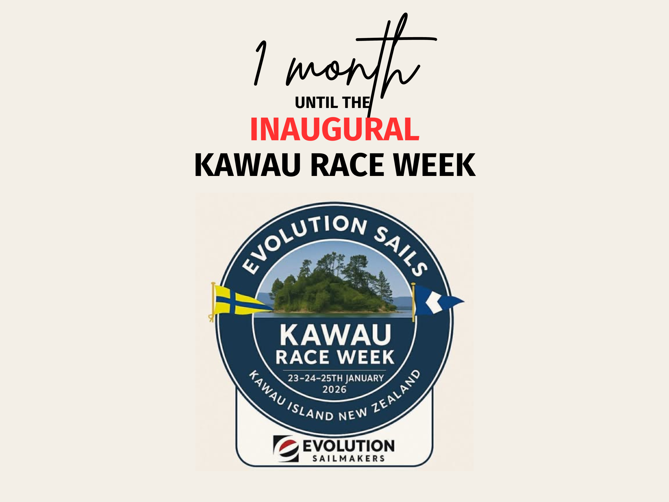 History in the making: One month to go until the inaugural Kawau Race Week